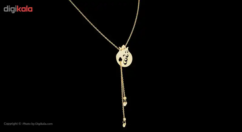 گردنبند طلا 18 عیار زنانه ماهک مدل MM0603