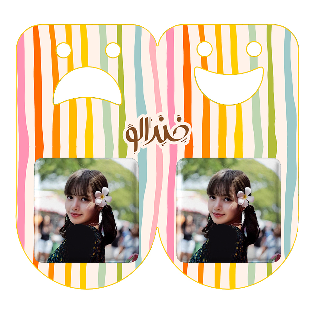 پیکسل خندالو مدل لیسا بلک پینک کد 14270 به همراه مگنت