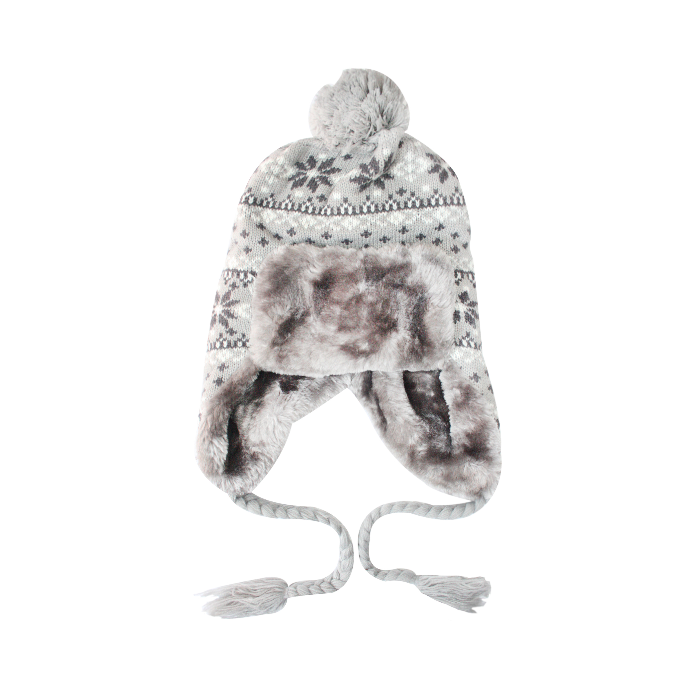 کلاه بافتنی کد 583 رنگ طوسی