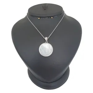 گردنبند نقره زنانه ترمه ۱ مدل صدفی کد smed 1048