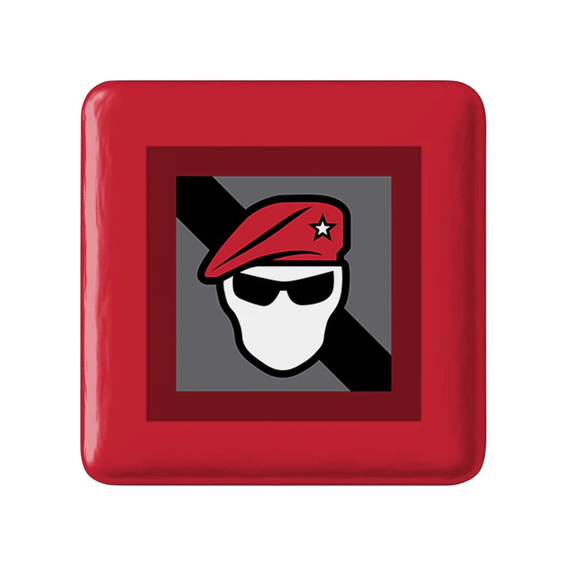 مگنت خندالو طرح  recruit_red بازی رینبو سیکس سیج  مدل مربعی کد 30366