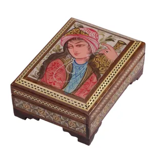 جعبه جواهرات خاتم کاری گالری گوهران مدل 466