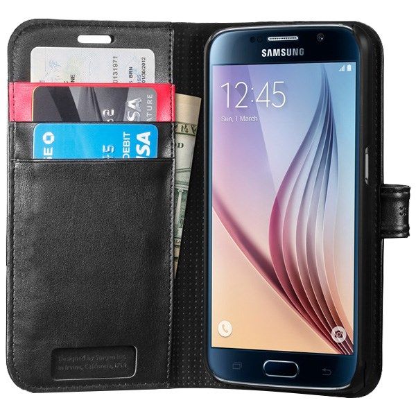 کیف کلاسوری اسپیگن مدل Wallet S مناسب برای گوشی موبایل سامسونگ Galaxy S6 کیف کلاسوری اسپیگن مدل Wallet S مناسب برای گوشی موبایل سامسونگ Galaxy S6