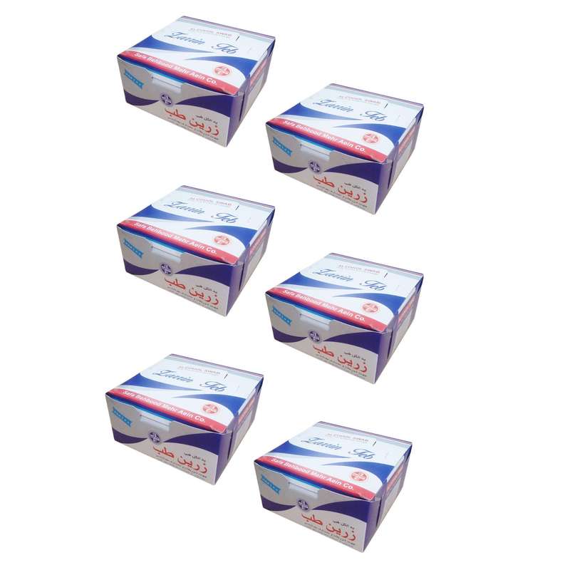 پد الکلی زرین طب مدل 01-B مجموعه 6 عددی