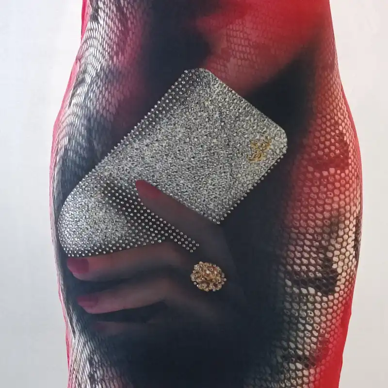 پیراهن زنانه مدل مجلسی نگین دار