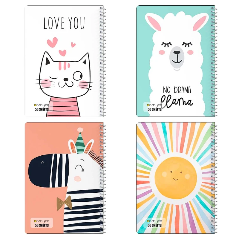 دفتر نقاشي 50 برگ کارنيکا طرح کودکان Kids کد 33932 مجموعه 4 عددی