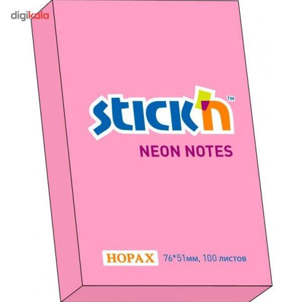 کاغذ یادداشت چسب دار هوپکس مدل Neon بسته 100 عددی