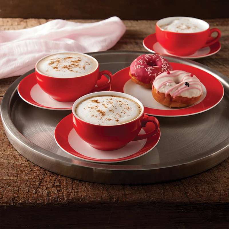 عکس شماره 24 : فنجان چینی زرین ایران مدل کاپوچینو ایتالیا اف 240 درجه عالی