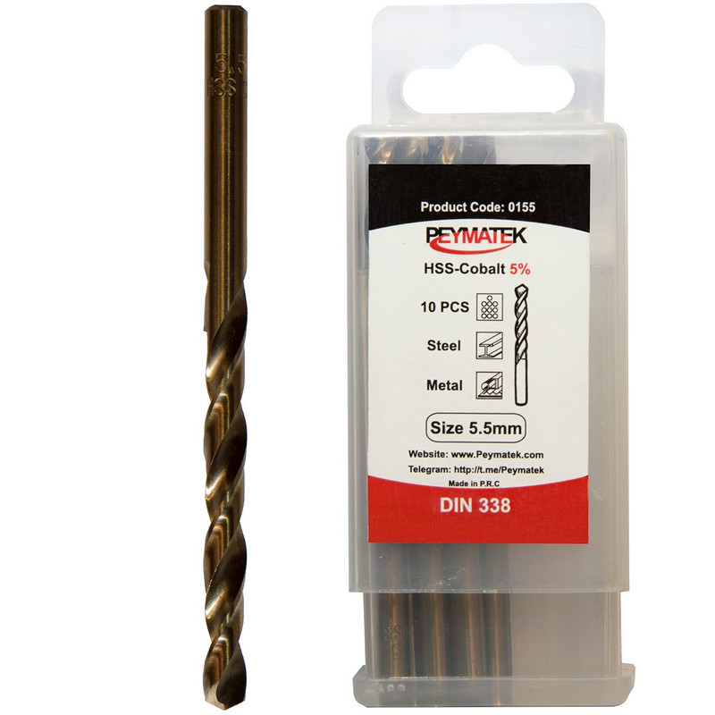 مته کبالت پیماتِک سایز 5.5 میلی متری بسته 10 عددی