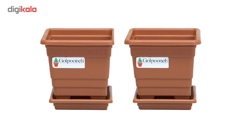 گلدان گلپونه مدل F113 مجموعه 2 عددی