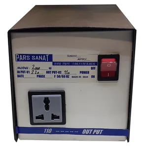 منبع تغذیه پارس صنعت مدل 220V-TO-110V-2000W-BOX