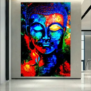 تابلو بوم طرح نقاشی مدرن مدل بودا کد AR 3680