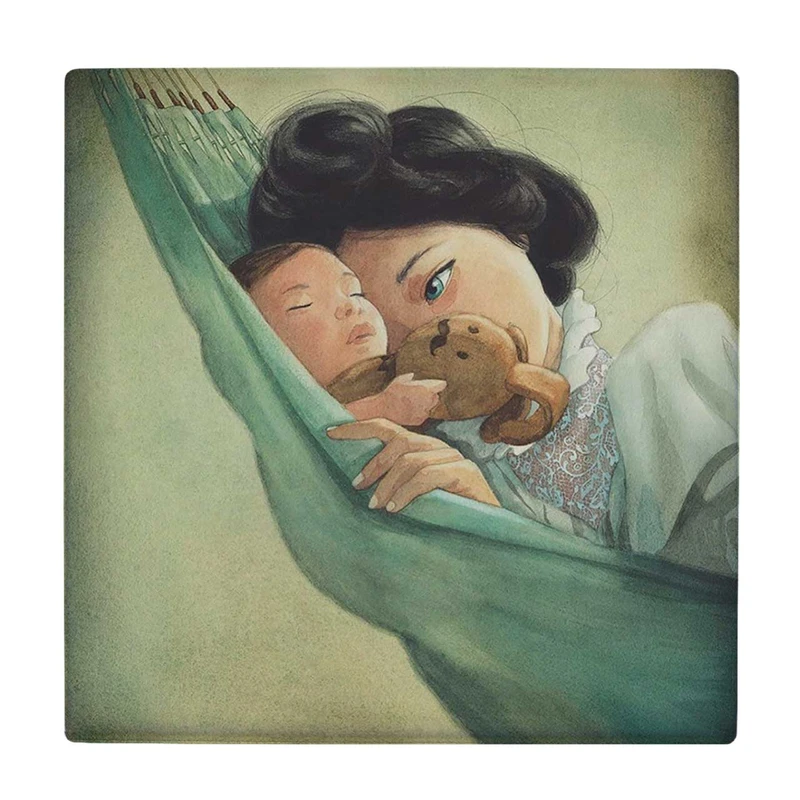  زیر لیوانی  طرح مادر و کودک در ننو کد    6198158_5609