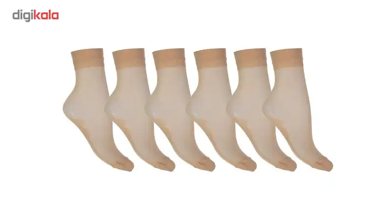 جوراب زنانه شیشه ای پنتی مدل 109 بسته 6جفتی