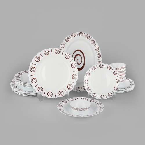 سرویس غذاخوری 25 پارچه 6 نفر مدل  اسپیرال