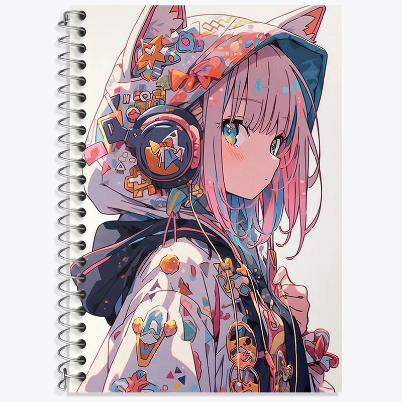 دفتر لغت 50 برگ خندالو طرح دخترانه کد N1805