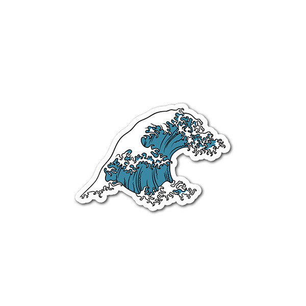 استیکر لپ تاپ و موبایل مدل موج