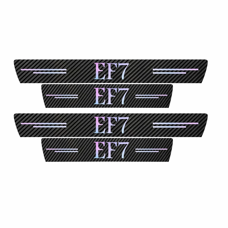 برچسب پارکابی خودرو سولگی مدل کربن کد J28 طرح ای اف سون بسته 4 عددی