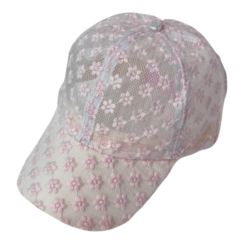 کلاه کپ زنانه مدل تمام تور بابونه ۰۳