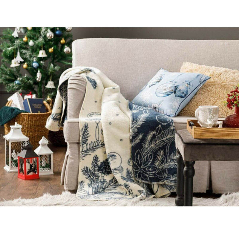 شال مبل انگلیش هوم مدل Winter Tree سایز 170x130 سانتی متر