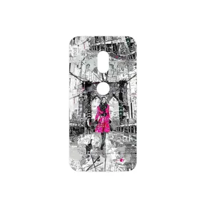 MAHOOT Collage of Catwalk Bridge Cover Sticker for Motorola Moto G4 Play