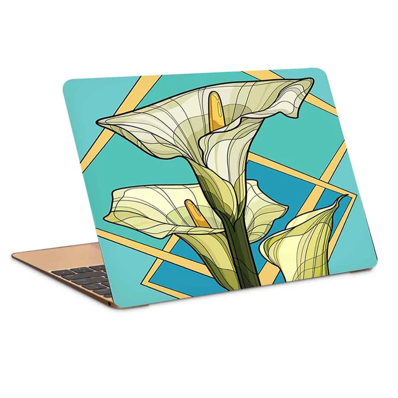 استیکر لپ تاپ طرح نقاشی گل مدل P-278- مناسب برای لپ تاپ 15.6 اینچ