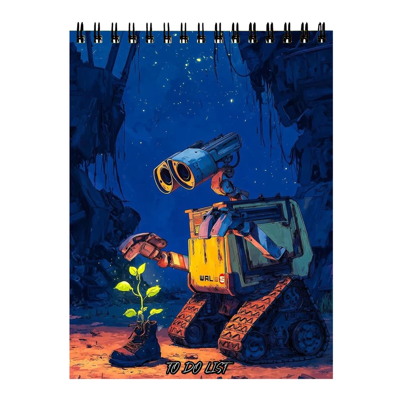 دفتر برنامه‌ریزی 60 برگ مدل انیمیشن وال ای کد 65