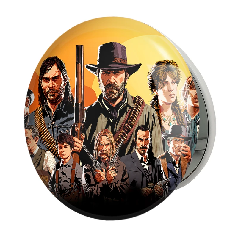 آینه جیبی خندالو طرح رد دد Red Dead مدل تاشو کد 10290 