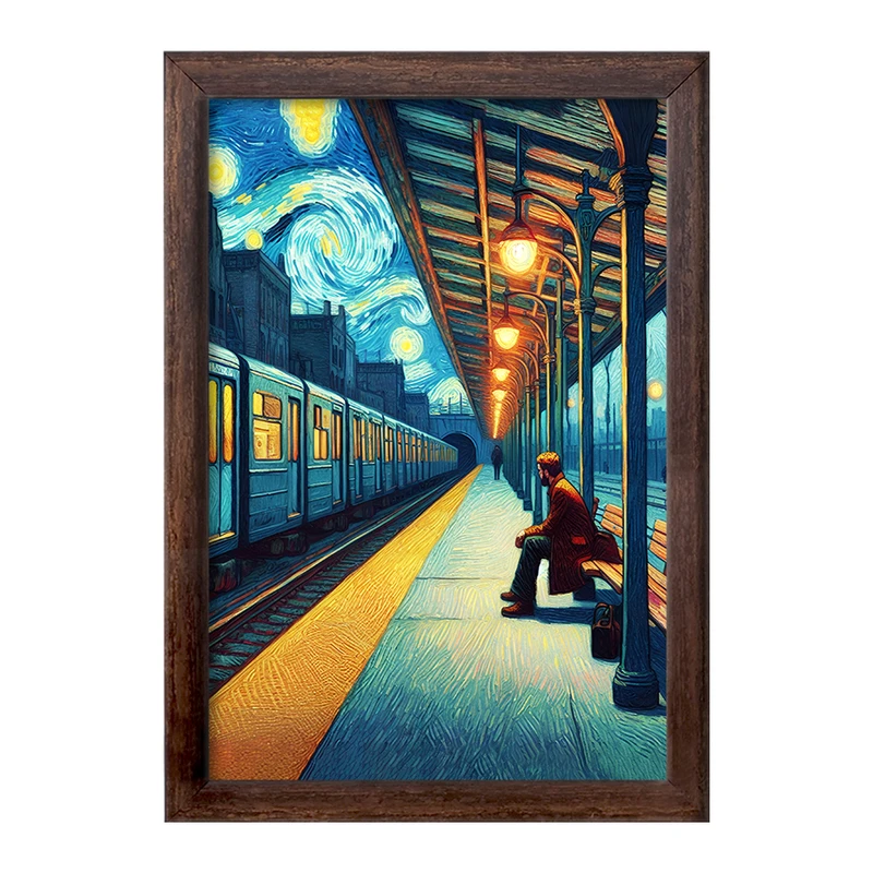 تابلو خندالو طرح ونسان ونگوگ کد F5101