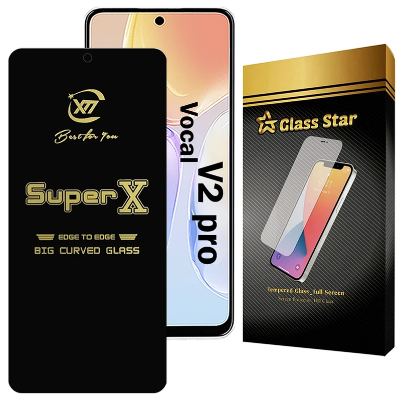 محافظ صفحه نمایش گلس استار مدل SUPXG20 مناسب برای گوشی موبایل وکال V2 PRO