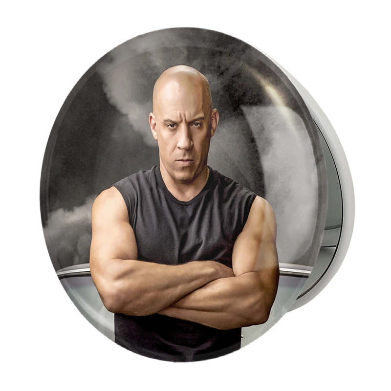 آینه جیبی خندالو طرح وین دیزل Vin Diesel مدل تاشو کد 6430 