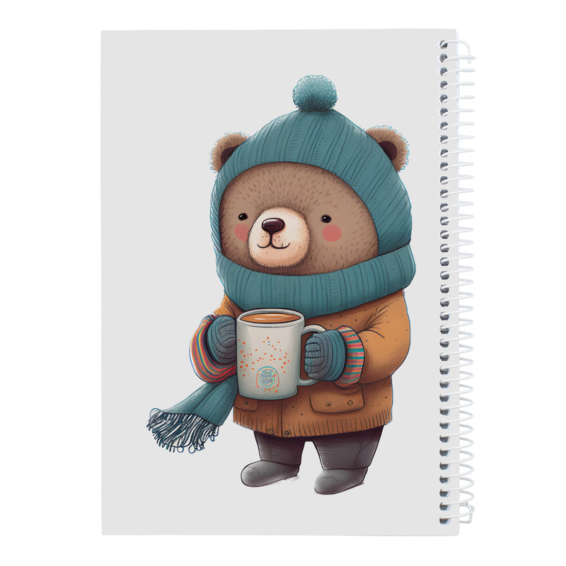  دفتر نقاشی 40 برگ کارنیلا طرح خرس عروسکی و ماگ قهوه کد kdn644