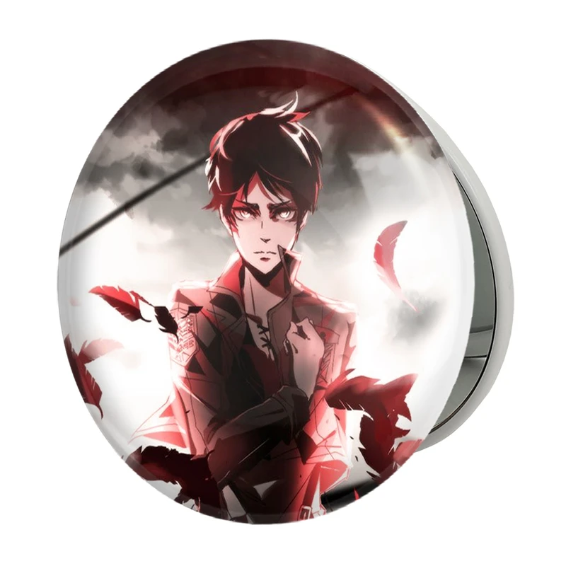 آینه جیبی خندالو طرح ارن یگر انیمه اتک آن تایتان Attack on Titan مدل تاشو کد 10972 