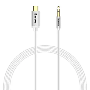 کابل انتقال صدا USB-C به جک 3.5 میلی متری باسئوس مدل M01 به طول 1.2 متر