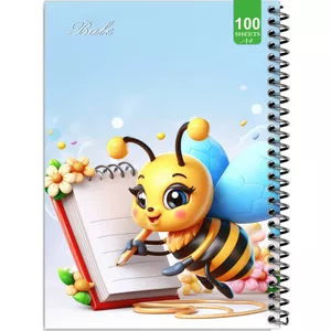 دفتر نقاشی 100 برگ بله طرح فانتزی زنبور نقاش کد A4-N452