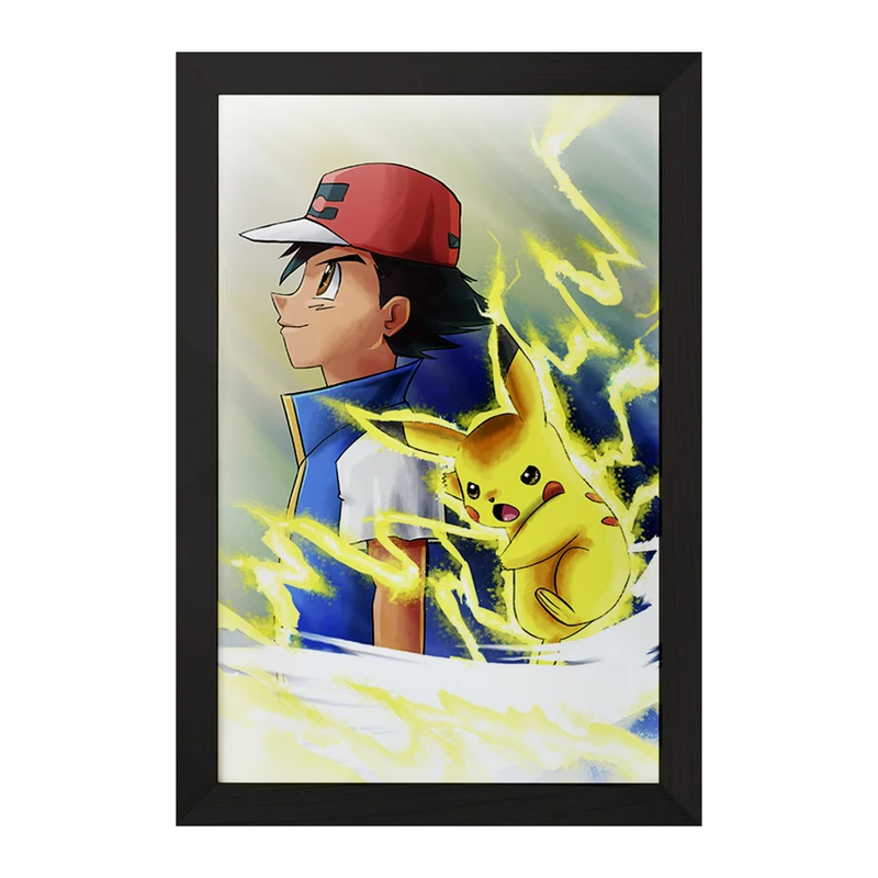 تابلو خندالو مدل انیمه پوکمون (Pokemon) کد F2156