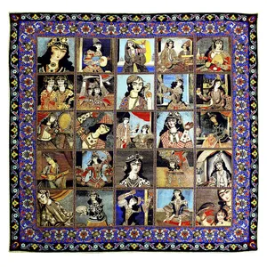 رومیزی ترمه شهداد طرح بزم کد 04