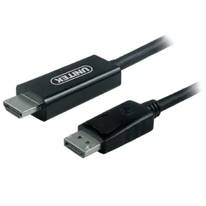 کابل مبدل DisplayPort به درگاه نر HDMI یونیتک مدل Y-5118CA طول 1.8 متر