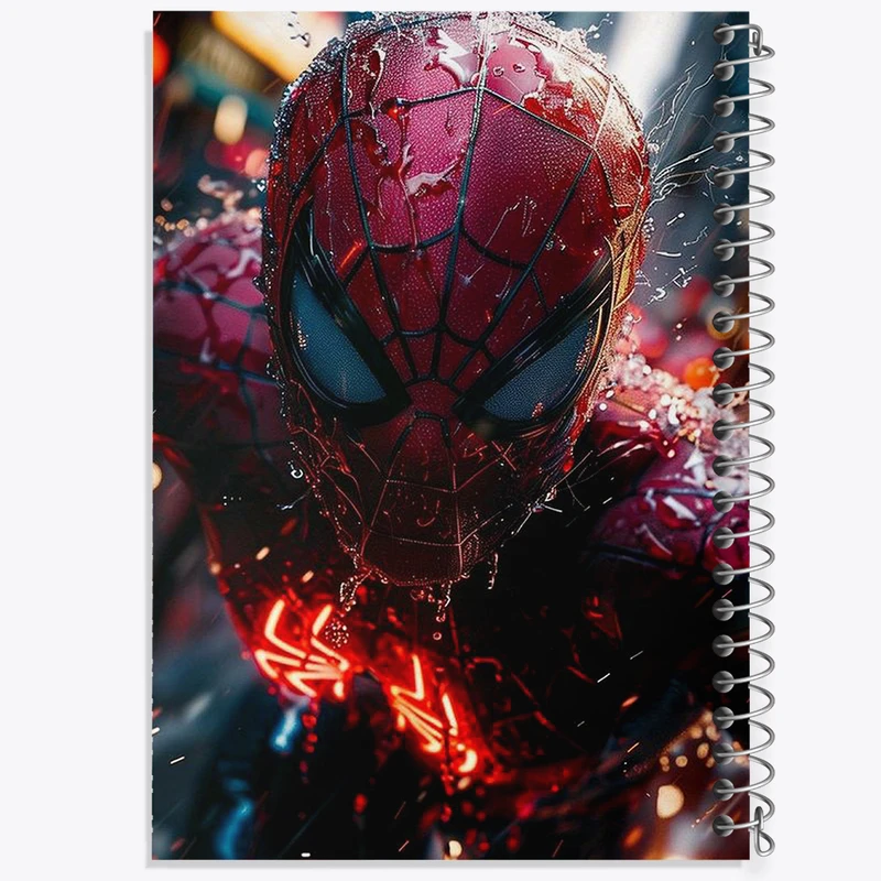 دفتر شطرنجی 50 برگ خندالو طرح مرد عنکبوتی (Spider Man) کد N1771