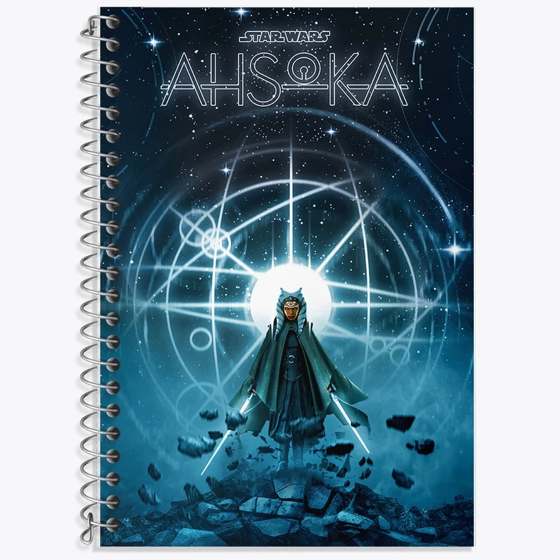 دفتر زبان 50 برگ خندالو مدل سه خط طرح جنگ ستارگان (Star Wars) کد F1773