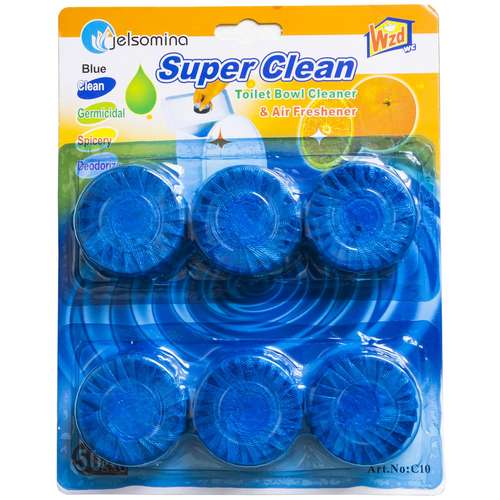قرص جرم گیر توالت فرنگی مدل Super Clean بسته 6 عددی