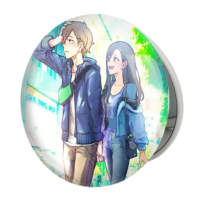 آینه جیبی خندالو طرح ناگاتارو و نائوتو انیمه ناگاتورو مدل تاشو کد 34022