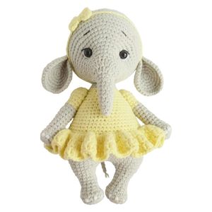 نقد و بررسی عروسک بافتنی مدل فیل cuteکد 01 توسط خریداران