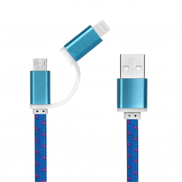 کابل تبدیل USB به Lightning و microUSB تامزآپ مدل USB2N1BPM به طول 0.2 متر