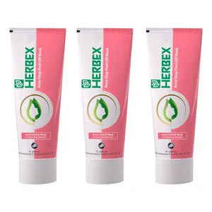 ماسک صورت ضد آکنه هربکس حجم 75 میلی لیتر بسته 3 عددی