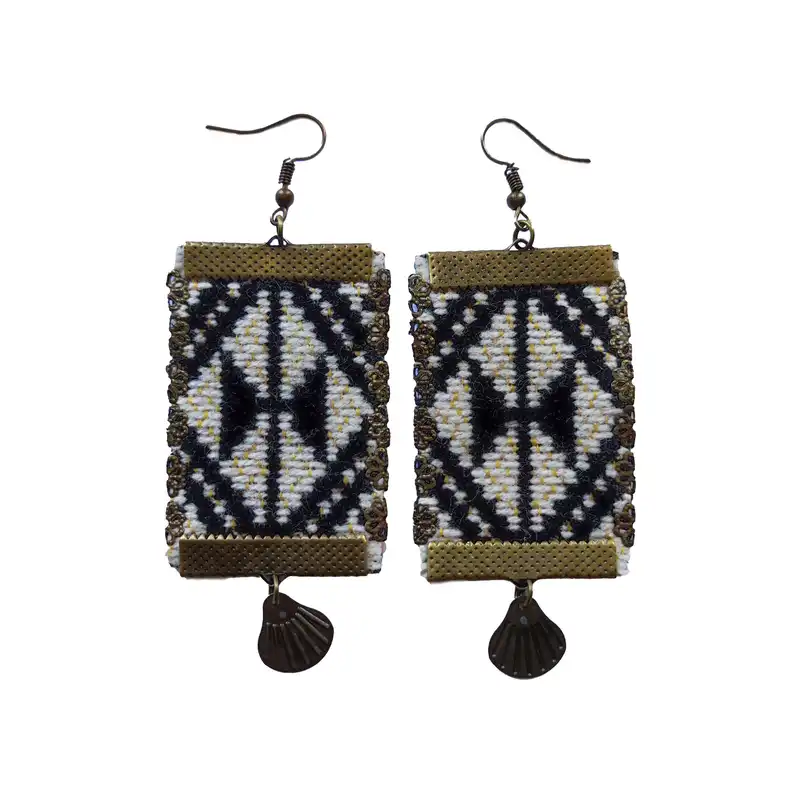 گوشواره زنانه طرح گلیم