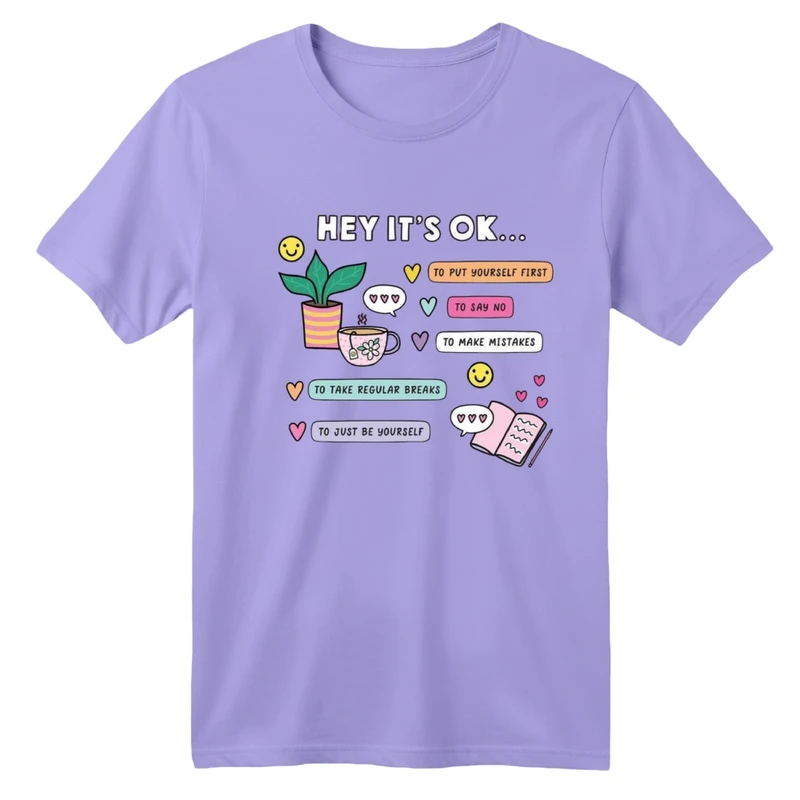 تی شرت آستین کوتاه بچگانه مدل نوشته رنگی کد 3 رنگ یاسی