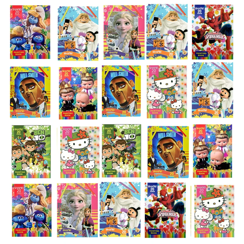 دفتر نقاشی 20 برگ شفیعی کد 44 مجموعه 24 عددی 