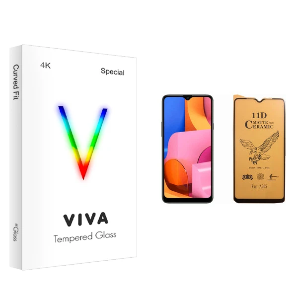 محافظ صفحه نمایش سرامیکی ویوا مدل 4K مناسب برای گوشی موبایل سامسونگ Galaxy A20s