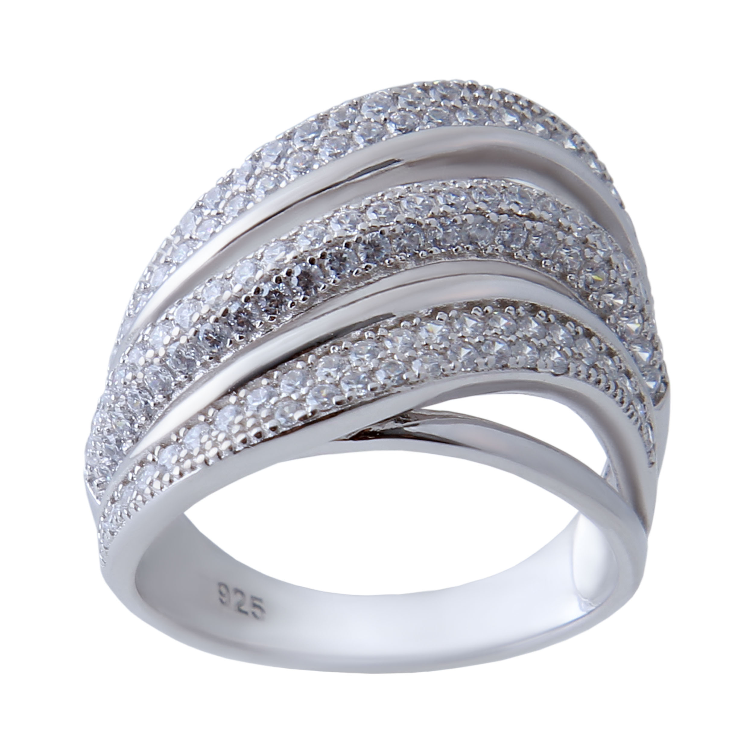      انگشتر نقره زنانه بازرگانی میلادی کد AWR-404